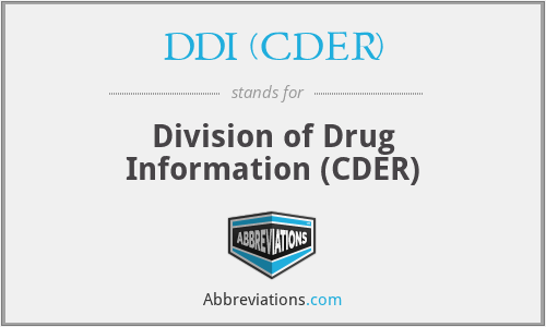 DDI (CDER) - Division of Drug Information (CDER)